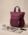 Women Tex-Applique Backpack with Adjustable Straps