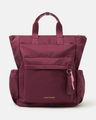 Women Tex-Applique Backpack with Adjustable Straps
