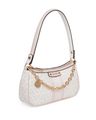 Logo Print Shoulder Bag with Detachable Strap