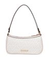 Logo Print Shoulder Bag with Detachable Strap