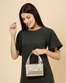 Women Embellished Clutch with Chain Strap
