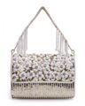Women Embellished Clutch with Chain Strap