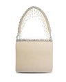 Women Embellished Foldover Clutch with Handle