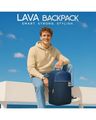 Unisex Lava Laptop Compatible Backpack for Office Use - 25L - Blue