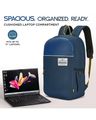 Unisex Lava Laptop Compatible Backpack for Office Use - 25L - Blue