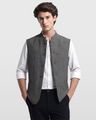 Men Mandarin-Collar Nehru Jacket