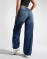 Women High Rise Relaxed Jeans - Stone