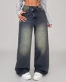 Women Mid-Rise Wide Jeans