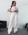 Women Relaxed Fit Jeans with Insert Pockets - White