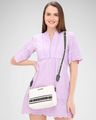 Women Trinity Medium Sling Bag with Detachable Strap