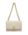 Women Logo Embossed Sling with Chain Strap