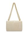 Women Logo Embossed Sling with Chain Strap