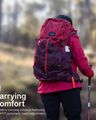 Simond - Unisex Bordeaux MT100 Multiple Compartments Trekking Backpack 50 L