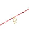 Yellow Gold Alphabet P Diamond Rakhi Pendant