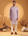 Men Embroidered 2-Piece Kurta Suit Set