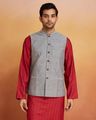 Men Regular Fit Nehru Jacket with Button Closure
