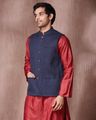 Men Textured Nehru jacket