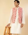 NUIndian FabBasics Men Printed Slim Fit Nehru Jacket