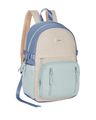Women Colourblock Laptop Backpack with Adjustable Straps