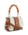 Logo Print Satchel with Detachable Strap