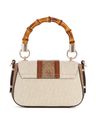 Logo Print Satchel with Detachable Strap