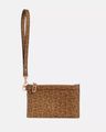 Women Logo Print Casual Wristlet