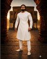 Regular Fit Angrakha Kurta & Churidar Set