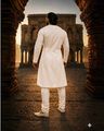 Regular Fit Angrakha Kurta & Churidar Set