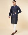 Men Embroidered Nehru jacket with Mandarin-Collar