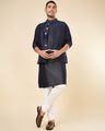 Men Embroidered Nehru jacket with Mandarin-Collar