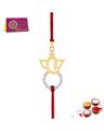 Yellow Gold Ganesh Rakhi Bracelet