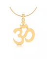 Yellow Gold Om Rakhi Bracelet
