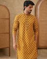 Embroidered Regular Fit Kurta & Pyjamas Set