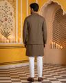 Embroidered Regular Fit Kurta with Pyjamas & Jacket Set
