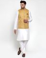 Floral Print Nehru jacket with Button Closure
