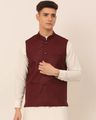 High-Neck Waistcoat with Insert Pockets