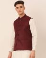 High-Neck Waistcoat with Insert Pockets