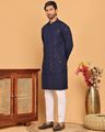 Men Embroidered Chikankari and Sequence Kurta with Pyjama