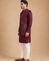 Men Embroidered Regular Fit Waistcoat & Kurta with Pyjamas