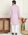 Men Floral Embroidered and Sequins Kurta Set