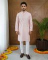 Men Floral Print Regular Fit Kurta & Pyjamas Set