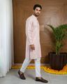 Men Floral Print Regular Fit Kurta & Pyjamas Set