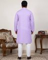 Men Floral Print Regular Fit Kurta with Pyjamas 