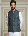 Men Printed Nehru Jacket