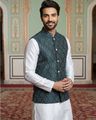 Men Printed Nehru Jacket