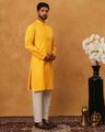 Men Printed Regular Fit Kurta & Pyjamas