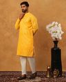 Men Printed Regular Fit Kurta & Pyjamas