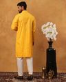 Men Printed Regular Fit Kurta & Pyjamas