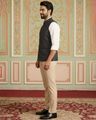 Men Striped Woven Nehru Jacket
