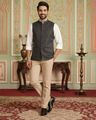 Men Striped Woven Nehru Jacket